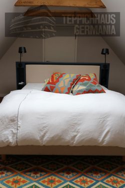 Kelim Kissen bunt 65x65 Bett