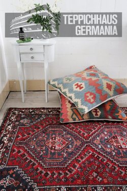 Kelim Kissen bunt 65x65 Shiraz Teppich